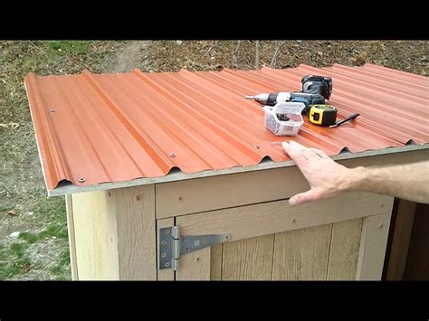 how to put a sheet metal roof on a shed|replacement roof for metal shed.